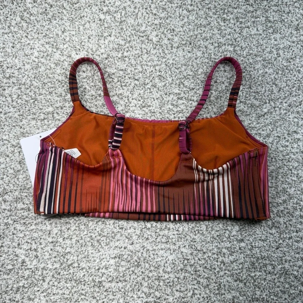 NWT Women's Athleta Warm-Colored Ibiza Scoop Swim Bikini‎ Top Size XXS D-DD Cup
